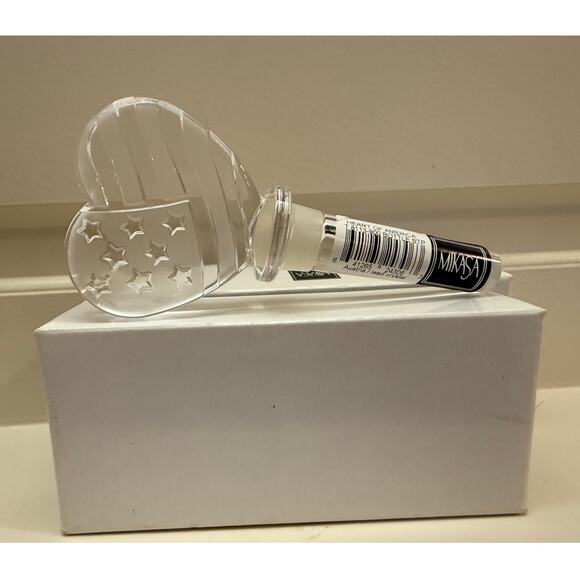 Mikasa Other - Mikasa Heart of America Crystal Wine Decanter - New In Box Patriotic USA